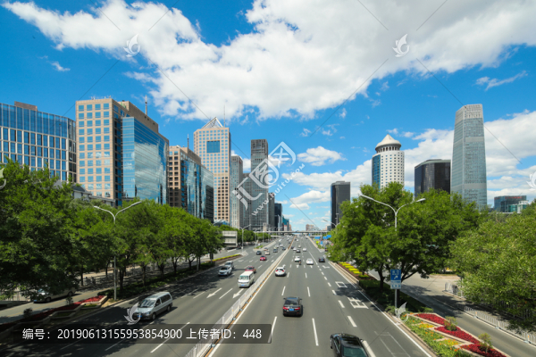 北京街景北京建國(guó)路
