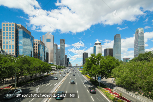 北京街景北京建國路