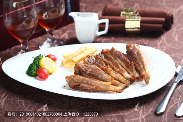 蒜香孜然豬仔肶
