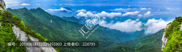 天柱山云海奇觀全景大圖