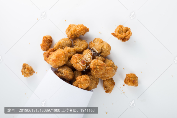 油炸雞米花