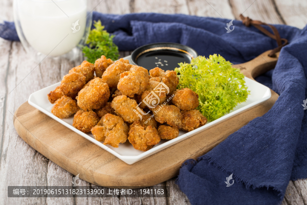 油炸雞米花