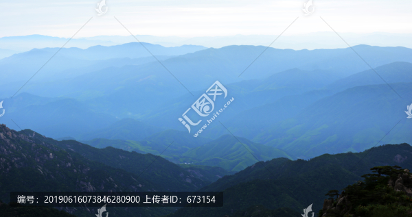 水墨黃山
