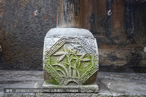石雕石墩