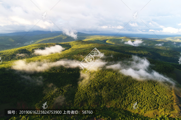 大興安嶺山林霧氣