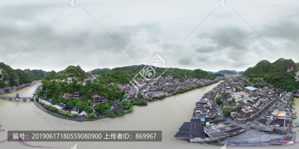 鎮(zhèn)遠(yuǎn)古城全景VR大畫幅攝影