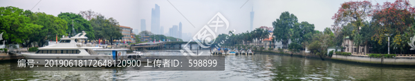 寬幅廣州二沙島風(fēng)光