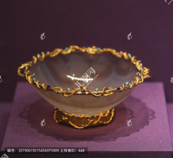 鑲金瑪瑙碗