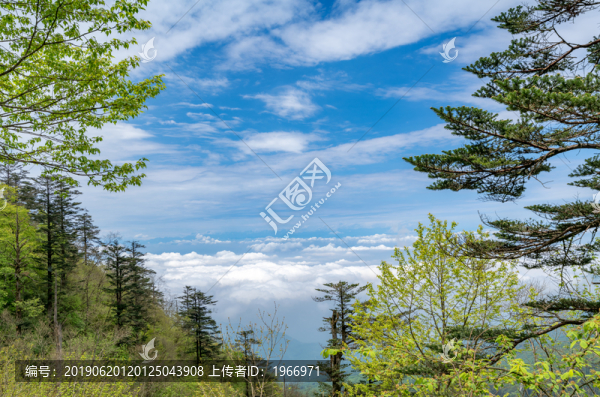 峨眉山半山腰的風光