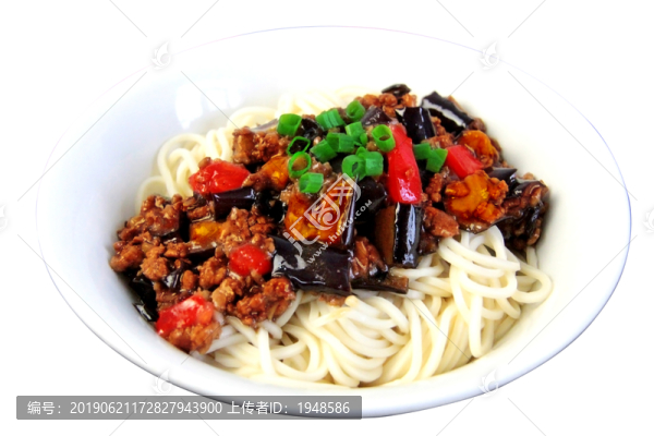茄子肉末面