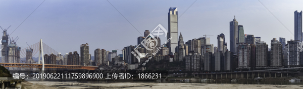 重慶城市天際線全景接片