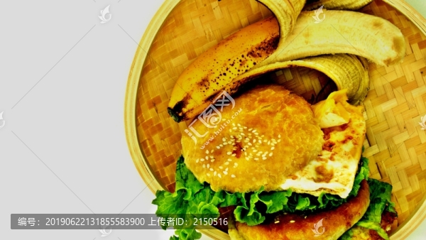 早餐燒餅夾雞蛋