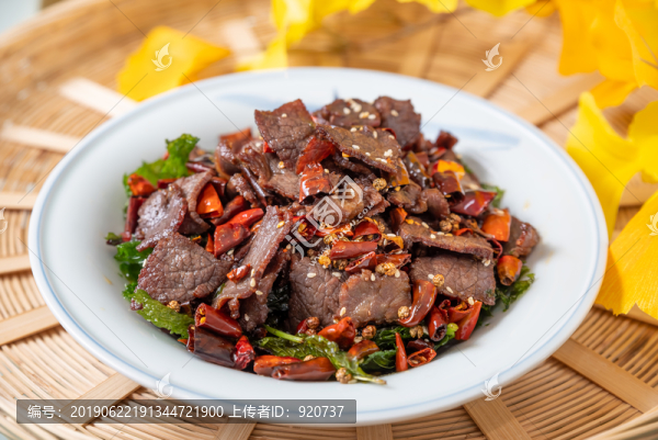 炒牛肉干巴