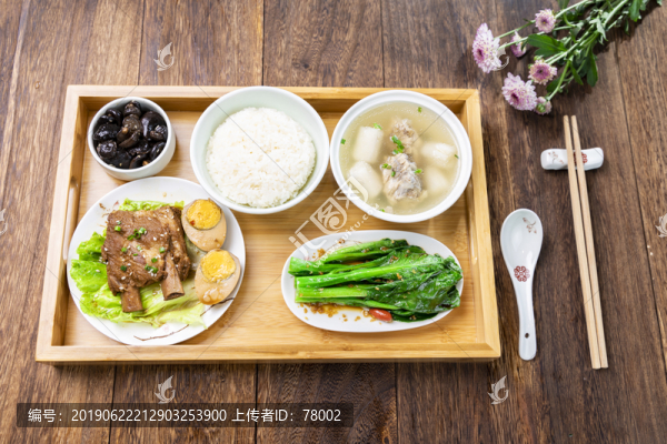 排骨套餐飯
