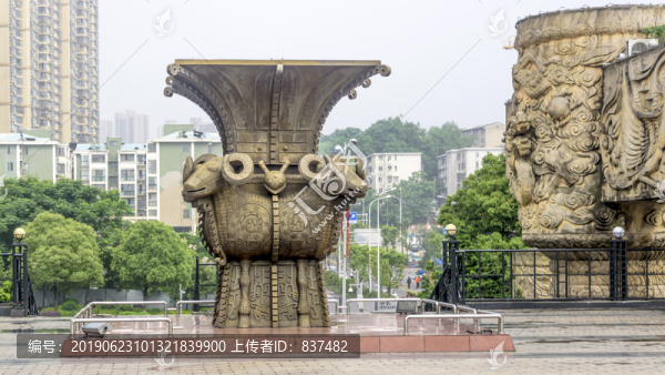長(zhǎng)沙四羊方尊雕塑