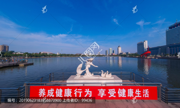 德州新湖風(fēng)光白天鵝雕塑