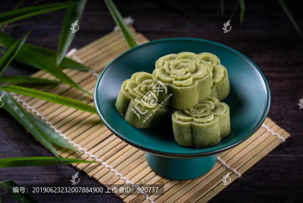 抹茶味綠豆糕