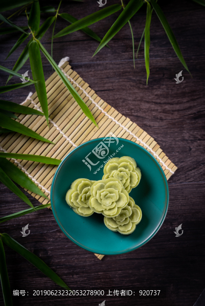 抹茶綠豆糕