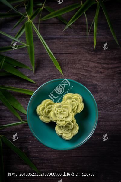 抹茶綠豆糕