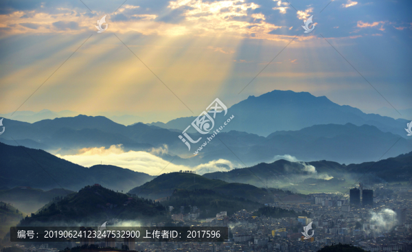 福建周寧縣城風(fēng)光