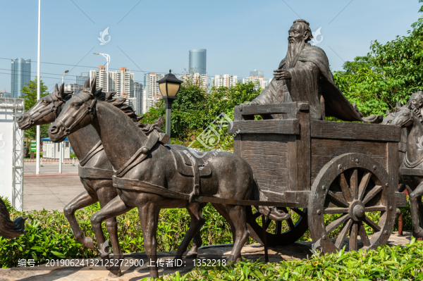 孔子坐馬車