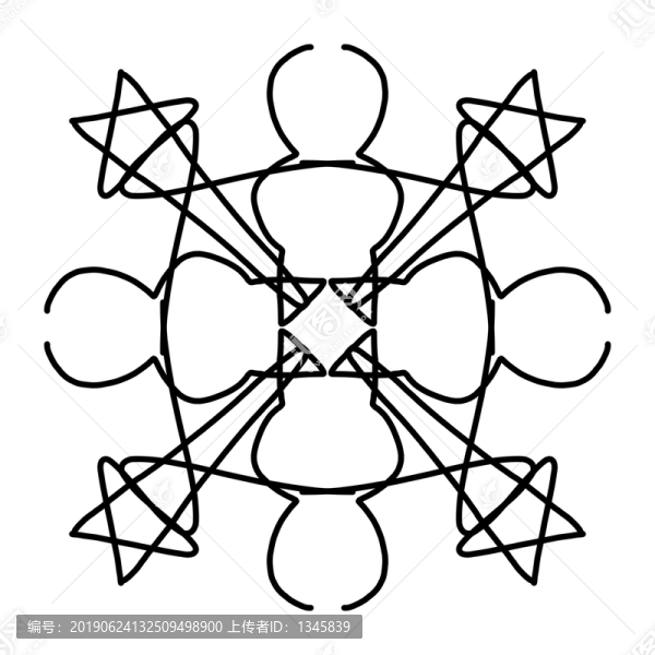 線條對(duì)稱圖案