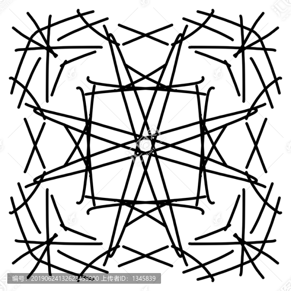 線條對(duì)稱圖案