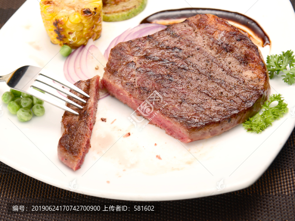 西餐牛排實(shí)拍圖
