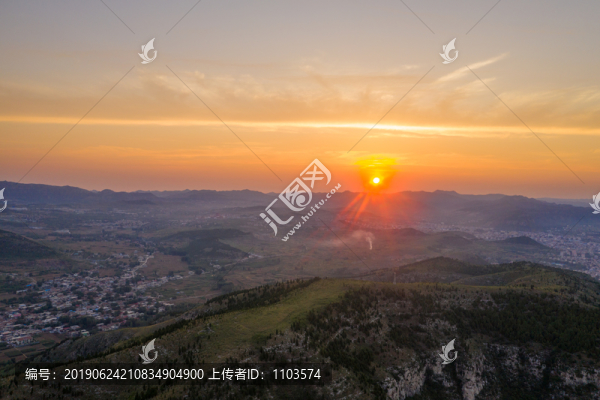 濟南臥虎山水庫日出