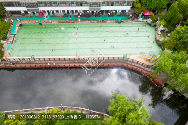 航拍濟南護城河
