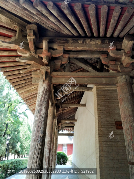 舜帝陵古建筑一角