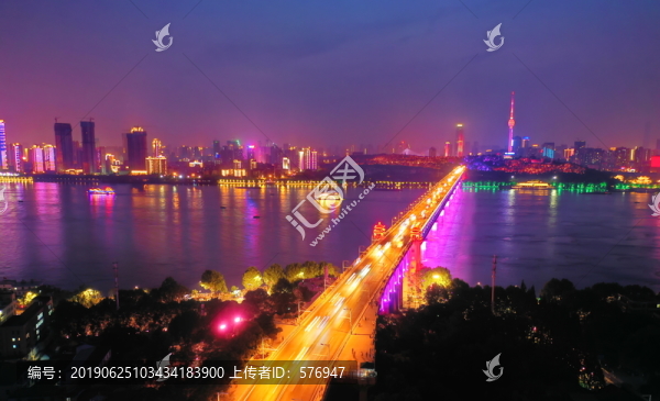 南京長江大橋夜景