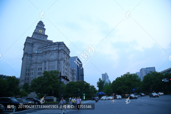 歐式建筑酒店外景