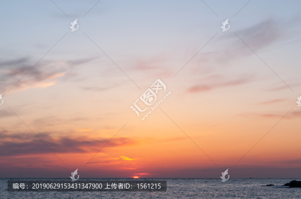 海邊落日