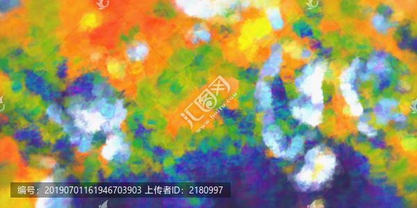 抽象無框畫