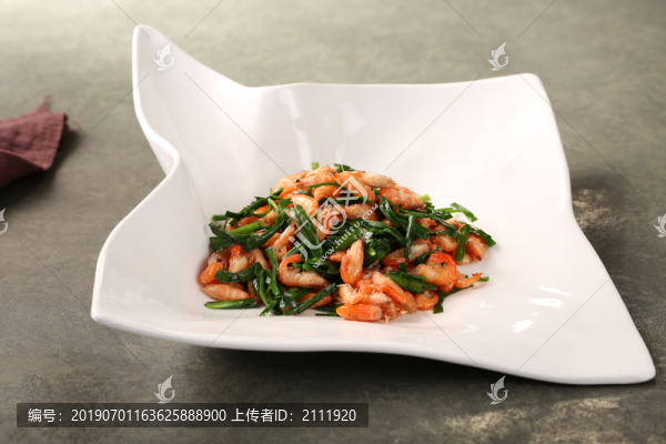 韭菜炒蝦
