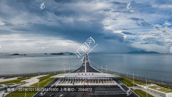 港珠澳大橋收費(fèi)站入口全景圖