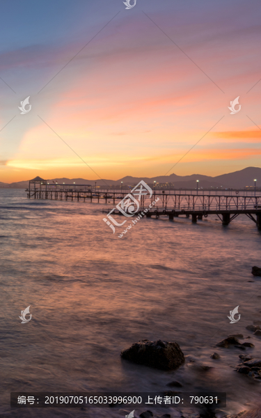 海濱晚霞