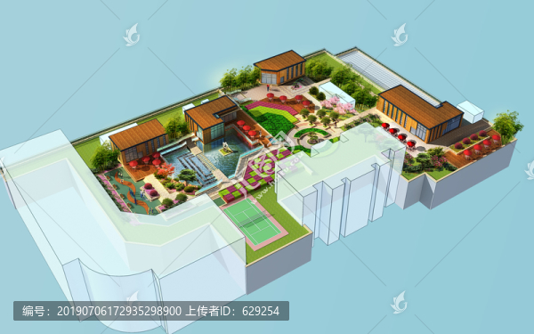屋頂花園效果圖