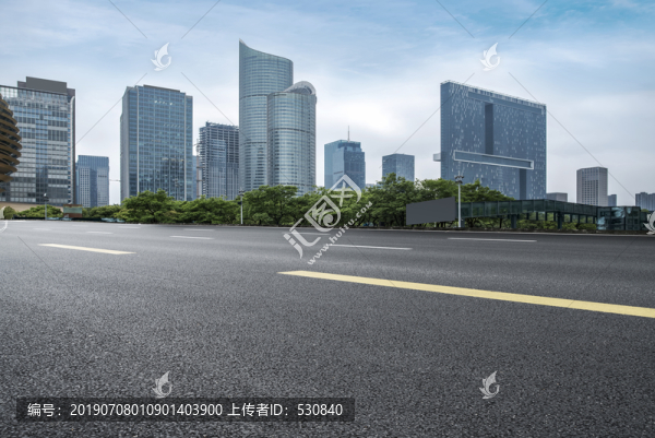 瀝青路面和建筑景觀