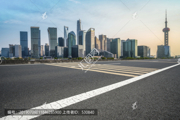 道路交通和建筑景觀