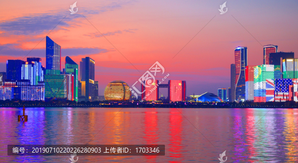 杭州錢江新城燈光秀