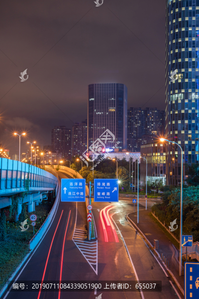 福州市連江南路夜景