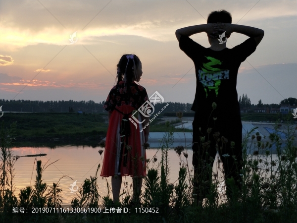 晚霞美