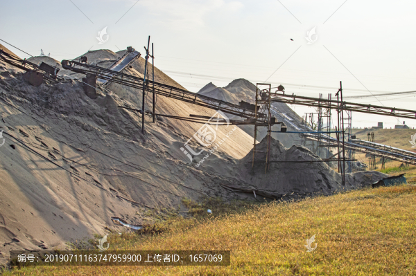 堆沙場
