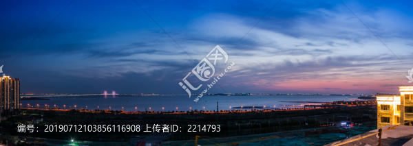 青島膠州灣夜景