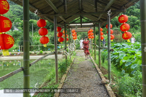 創(chuàng)意竹藝走廊