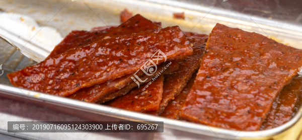 高清豬肉脯攝影