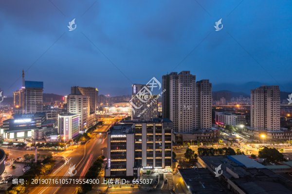 福州市火車站附近夜景