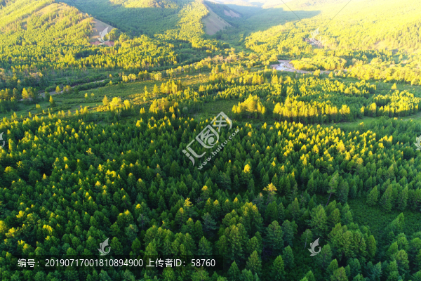 航拍山林風(fēng)景